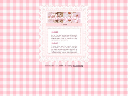 changelog screenshot