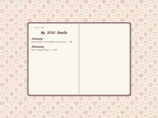 me/bookshelf/25reads screenshot