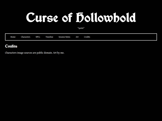 credits screenshot