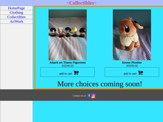 collectibles screenshot