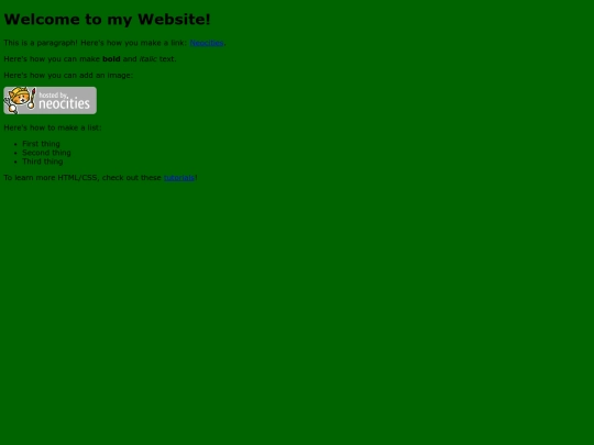 Oldpage screenshot