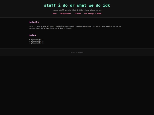 projects/stuff screenshot
