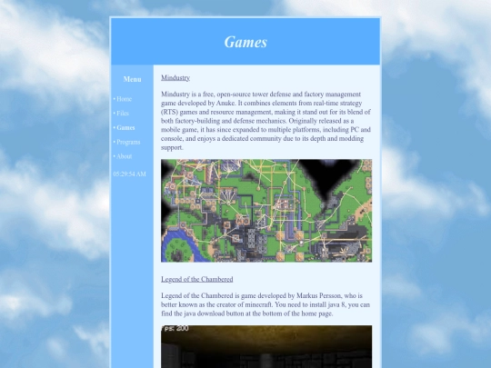 games screenshot