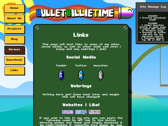 links screenshot