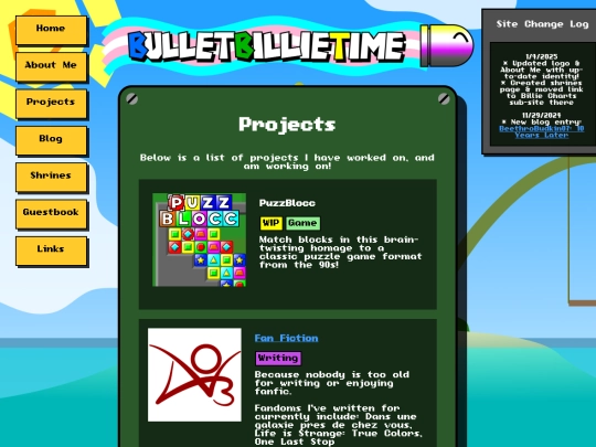 projects screenshot