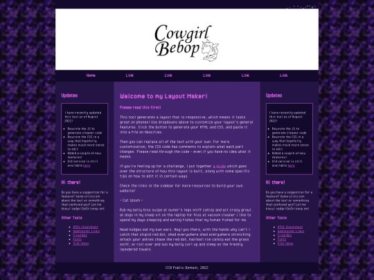 layout screenshot