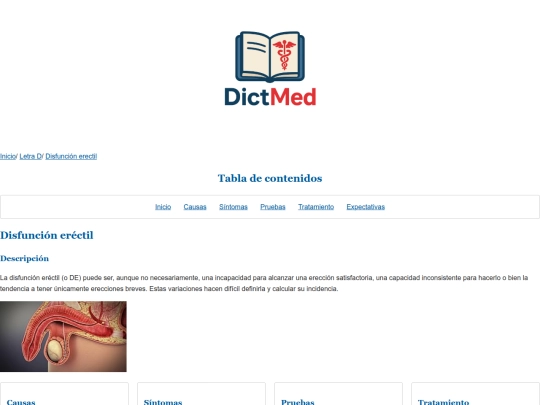 articulos/disfunción erectil screenshot
