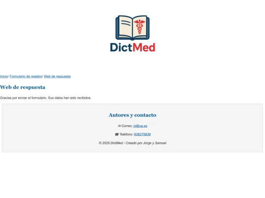 web/webrespuesta screenshot