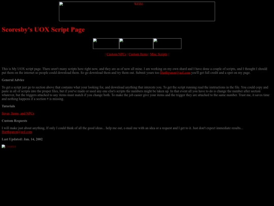 Scoresby's UOX Scripts screenshot