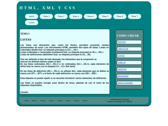 listas screenshot