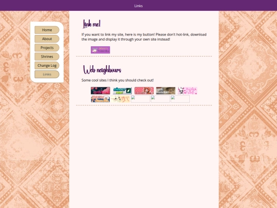 links screenshot