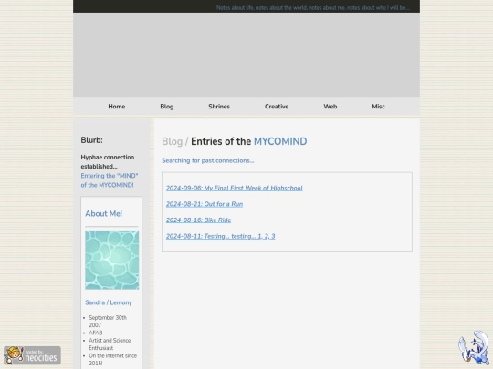 blog screenshot