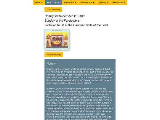 fr_richard/2011/homily20111211 screenshot