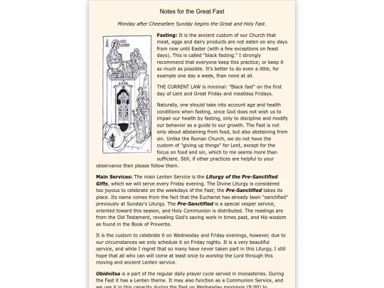 parish_life/GreatFastNotes2 screenshot