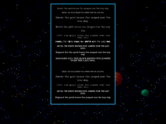 fontin/fonttester screenshot