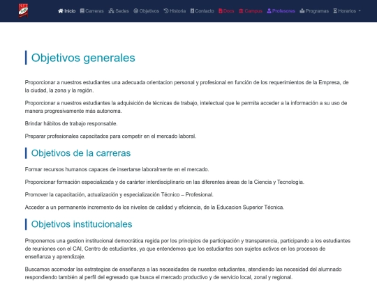 objetivos screenshot
