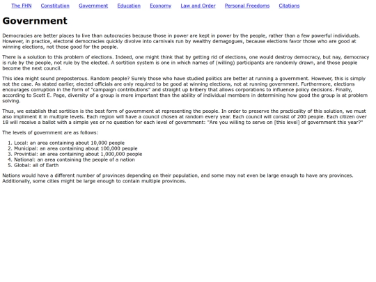 government screenshot