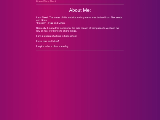 aboutme screenshot