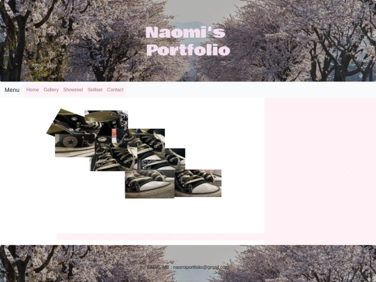 naomiportfolio/gallery screenshot