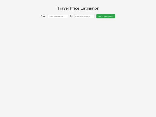 jtyj/travel-estimator screenshot