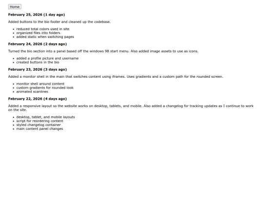 pages/changelog screenshot