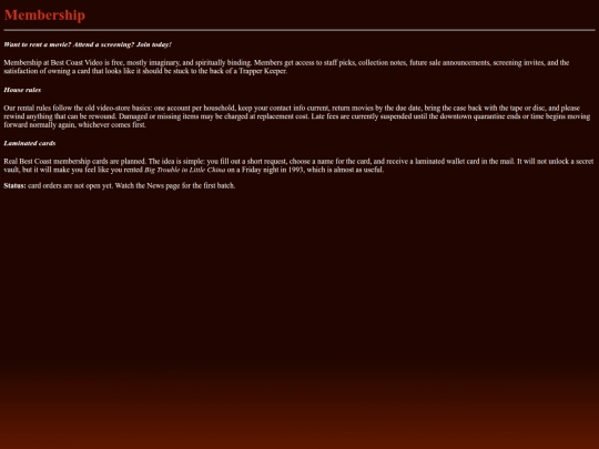 membership screenshot