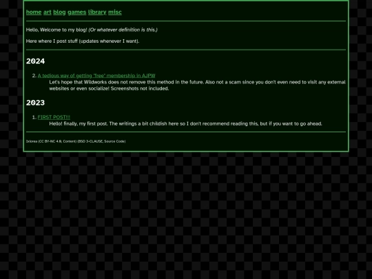 blog screenshot