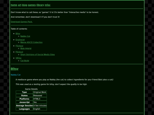 games screenshot