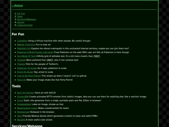 misc/links screenshot