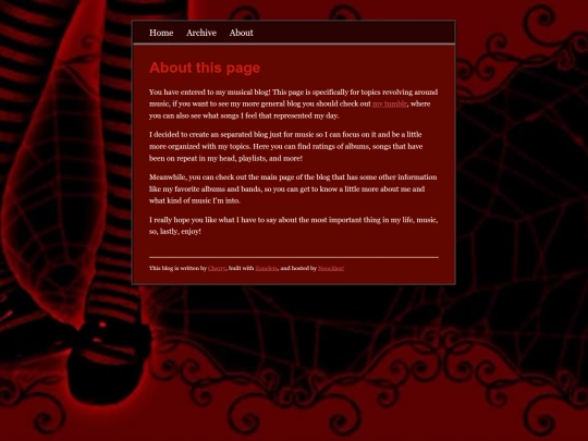 blog/about screenshot