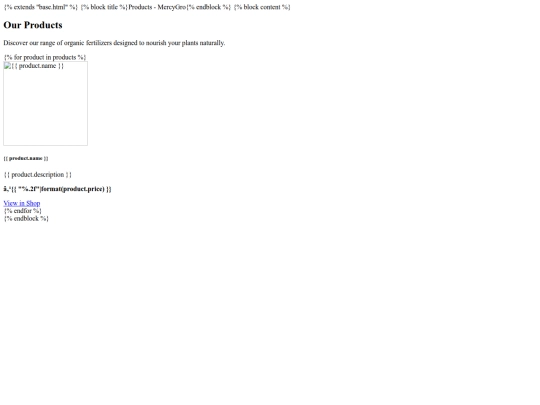 MercyGro/products screenshot