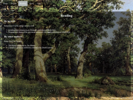 Reading screenshot