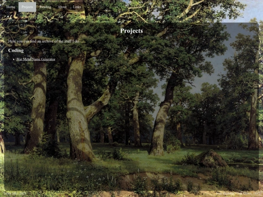 projects screenshot
