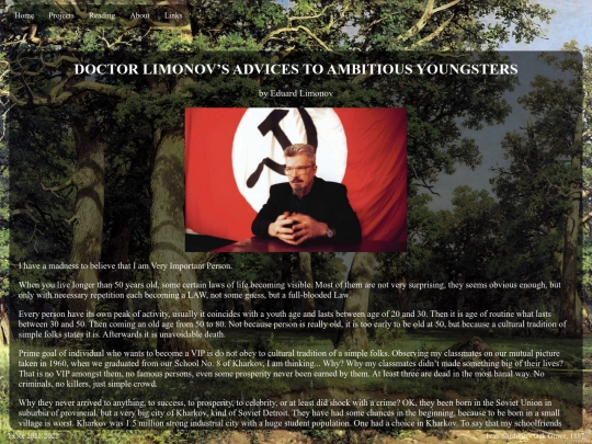 reading/articles/other authors/Edward Limonov screenshot