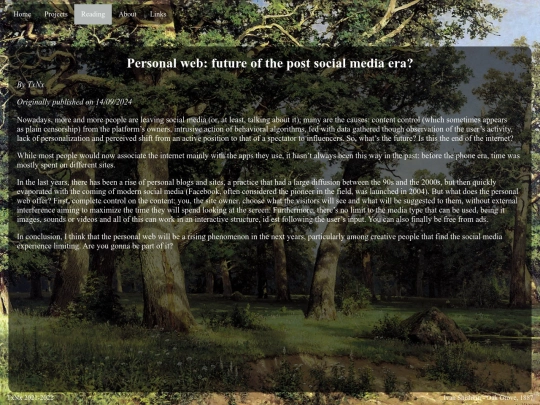 reading/articles/txnx/personal web screenshot