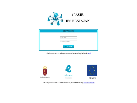 login screenshot