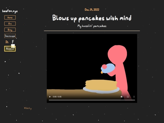 post/daily/pancakes screenshot