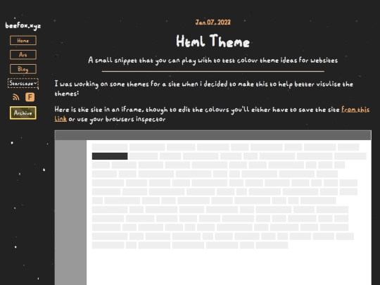 post/snippets/html-theme screenshot