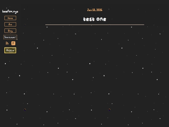 post/test/one screenshot