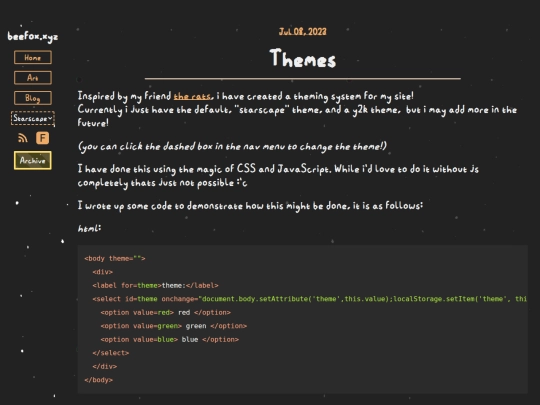 post/themes screenshot