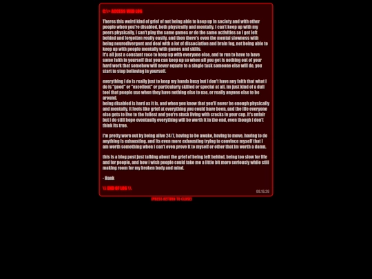 blogentries/griefofbeing screenshot