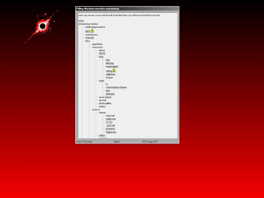 sitemap screenshot