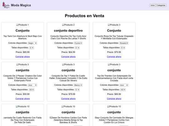 conjuntos screenshot