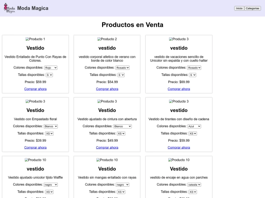vestidos screenshot