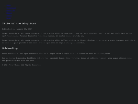blogposts screenshot