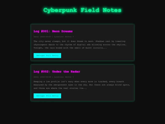 journal screenshot