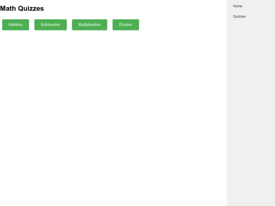 quizzes screenshot