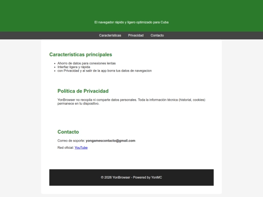 YonBrowser screenshot
