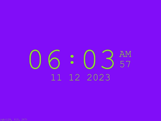 clock/color screenshot