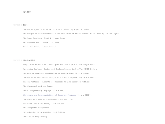 books screenshot